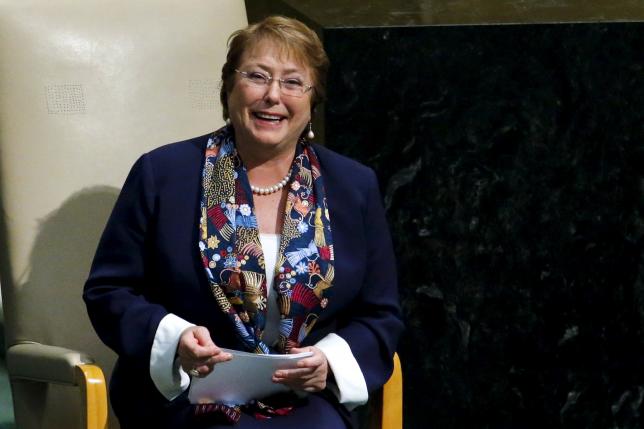 Chile's President Michelle Bachelet (28 September 2015) Chile's President Michelle Bachelet (28 September 2015)