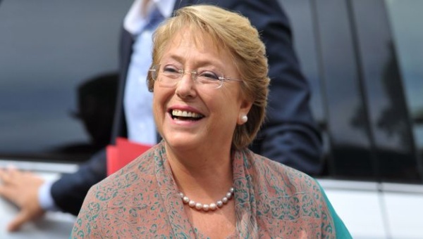 Chilean President Michelle Bachelet (photo credit: AFP)