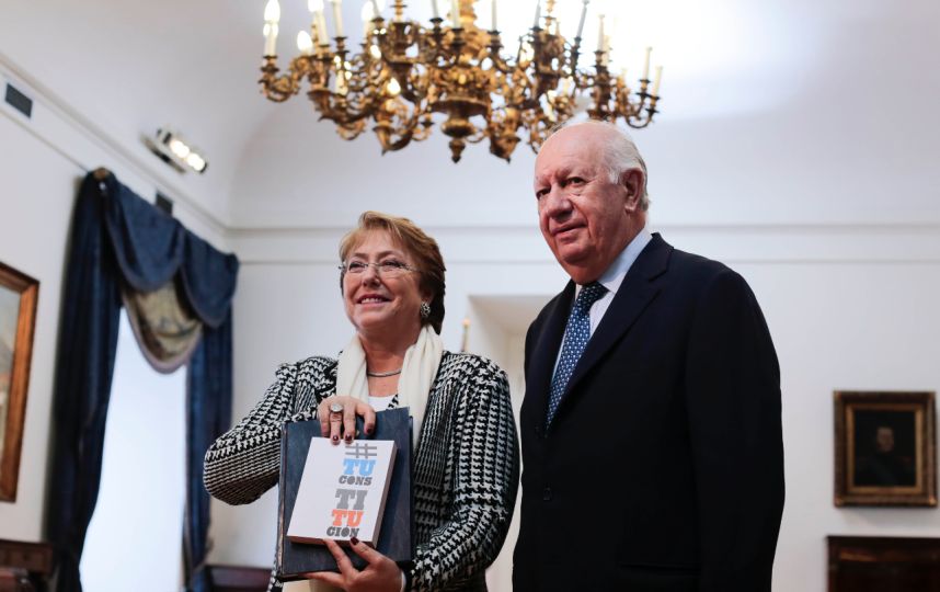 Current Chilean president Michelle Bachelet and ex-president Ricardo Lagos Current Chilean president Michelle Bachelet and ex-president Ricardo Lagos