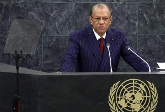 Mauritius" Prime Minister Navinchandra Ramgoolam addresses the 68th United Nations General Assembly at the U.N. headquarters in New York September 28, 2013. REUTERS/Adam Hunger Mauritius" Prime Minister Navinchandra Ramgoolam addresses the 68th United Natio