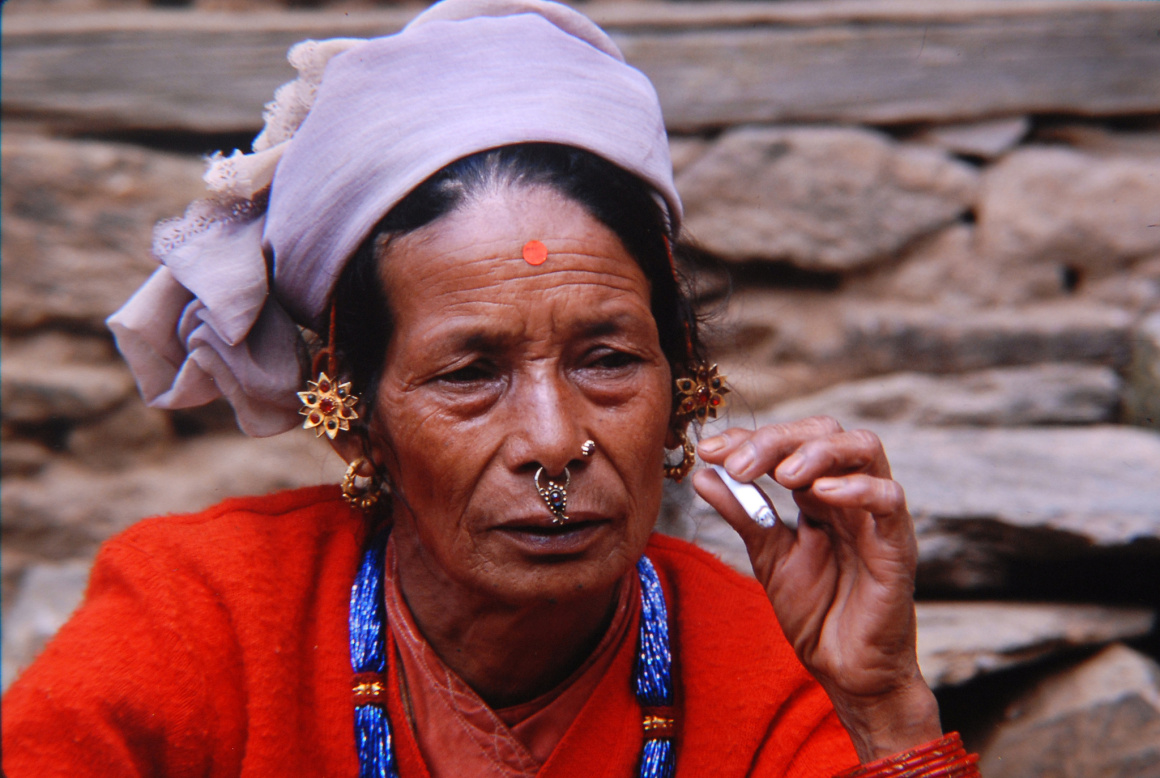 An elderly Tamang woman (photo credit: ILO/ Pradip Shakya)