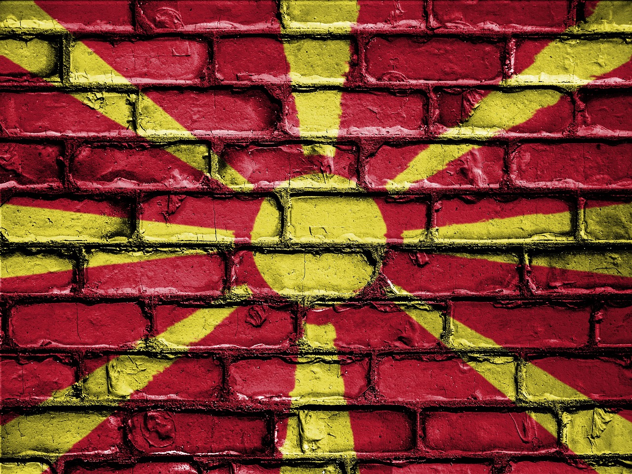 North Macedonia flag (photo credit: David Peterson via pixabay)