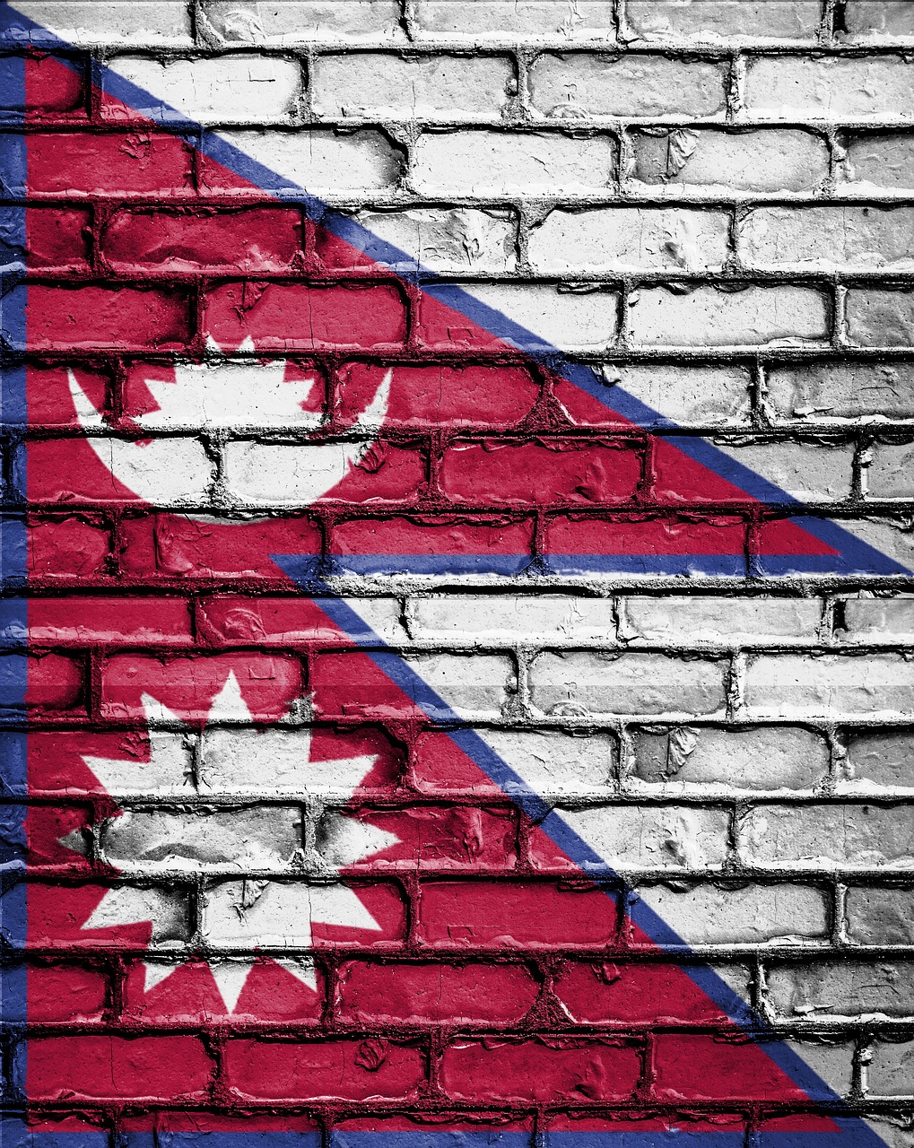 Flag of Nepal (photo credit: David_Peterson via pixabay)