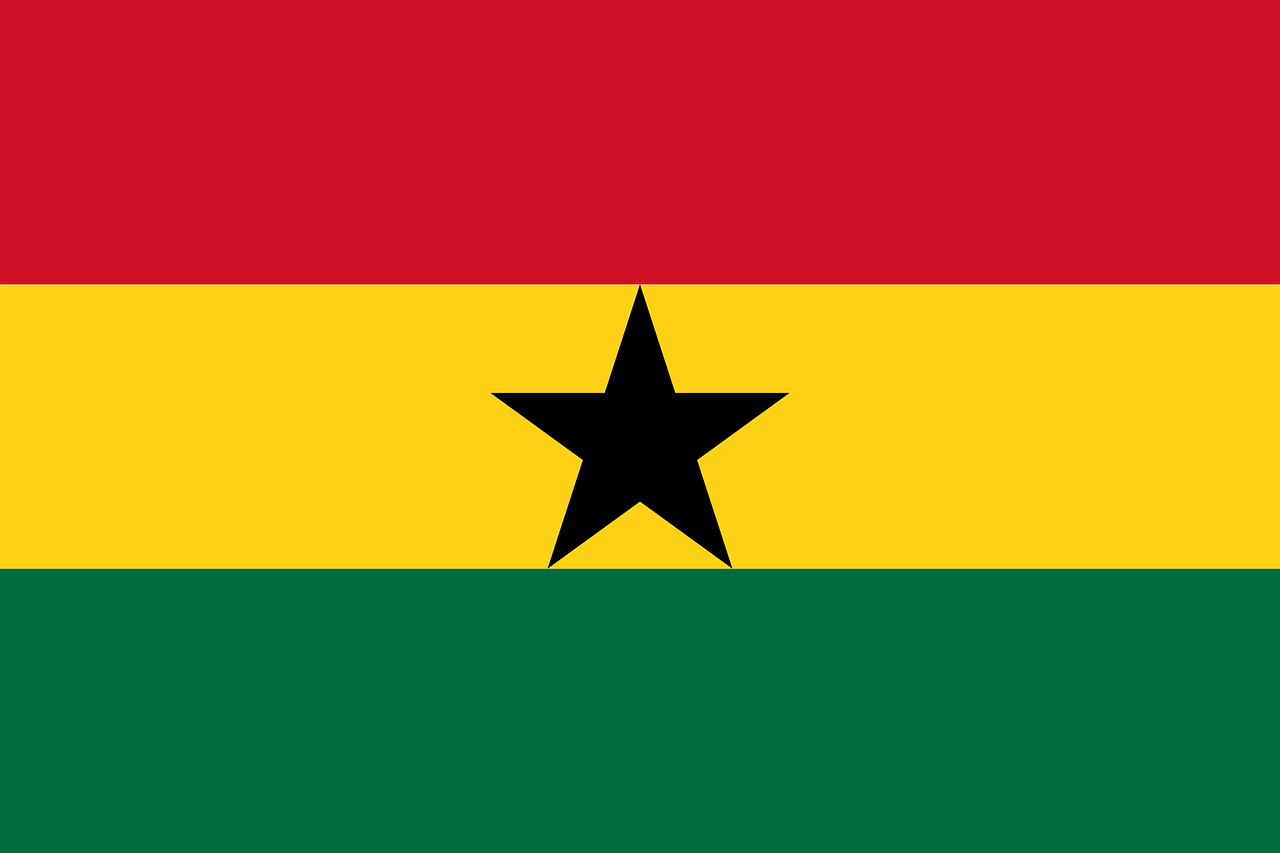 Flag of Ghana (photo credit: pixabay)