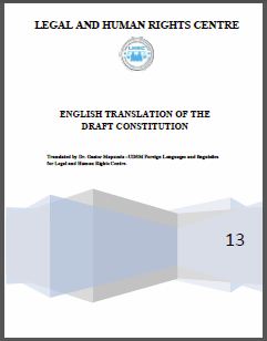 Tanzania: Draft Constitution of 2013
