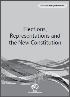 Elections, Representations and the New Constitution