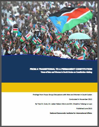 South Sudan: Report "From a Transitional to a Permanent Constitution - Views of Men and Women in South Sudan on Constitution-Making, NDI - 2013
