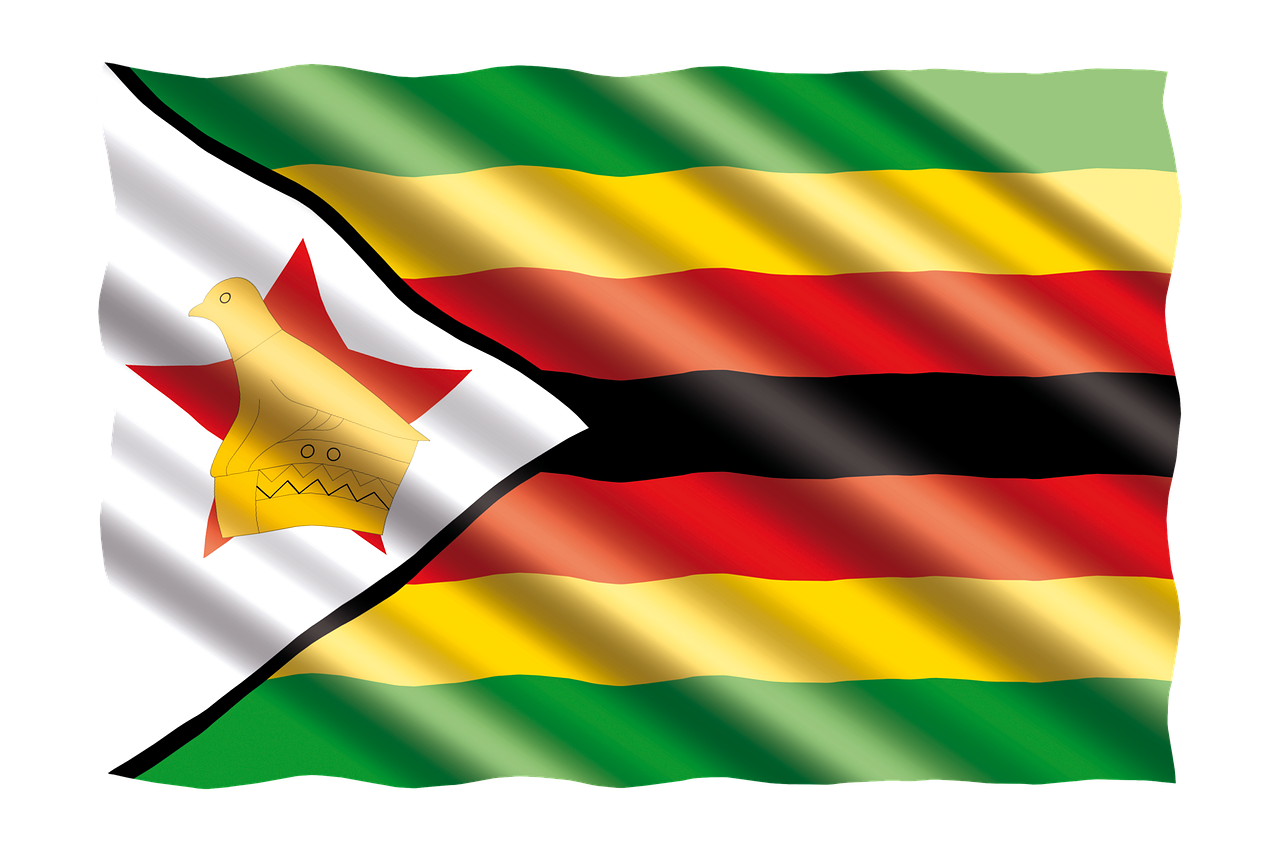 Flag of Zimbabwe (photo credit: jorono via pixabay)