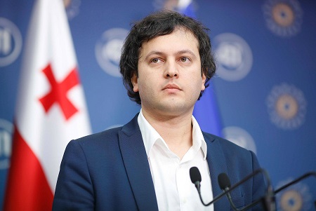  Georgian Dream chair Irakli Kobakhidze (photo credit: Agenda.ge)