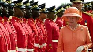 Queen Elizabeth visits Jamaica (photo credit: The BBC) Queen Elizabeth visits Jamaica (photo credit: The BBC)