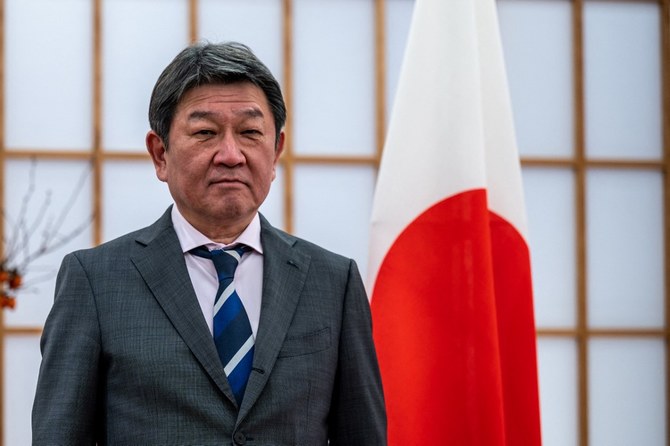 Liberal Democratic Party Secretary General Toshimitsu Motegi (photo credit: Philip Fong via AFP)