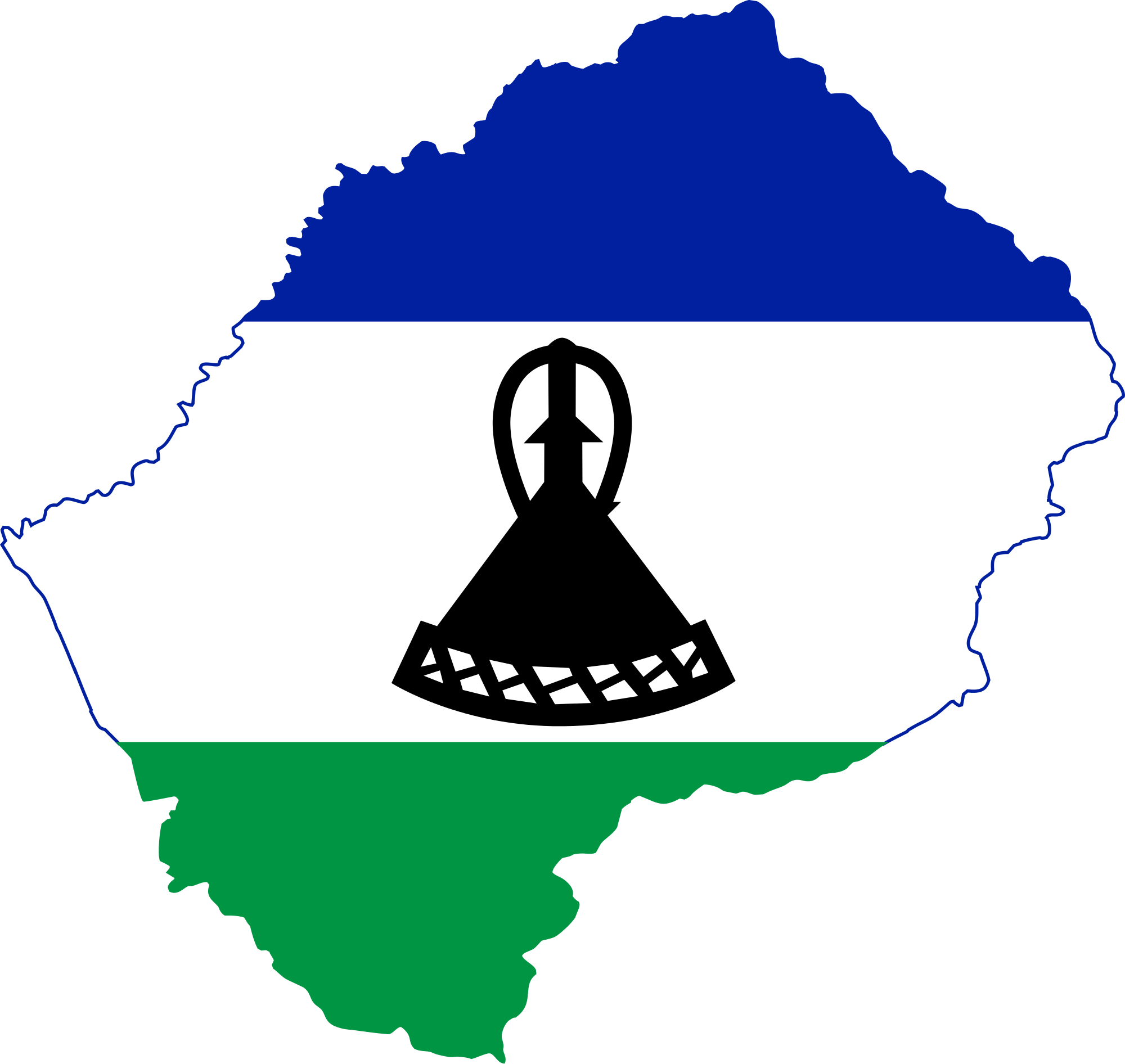 Lesotho Flag (photo credit: Wikipedia) Lesotho Flag (photo credit: Wikipedia)