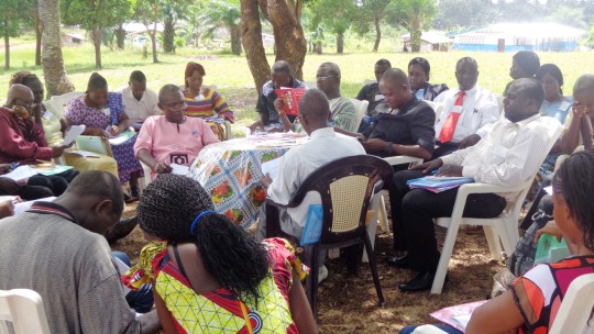 Consultation organized by the Constitutional Review Committee in Liberia (photo credit: UNDP)