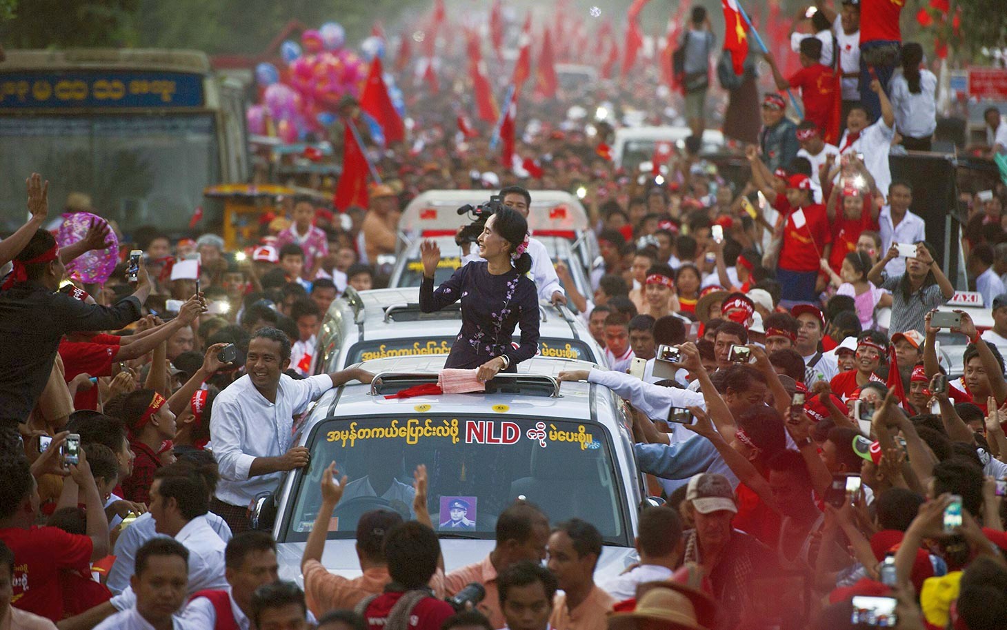 Aung San Suu Kyi, leader of the National League for Democracy (photo credit: PoliticoScope)