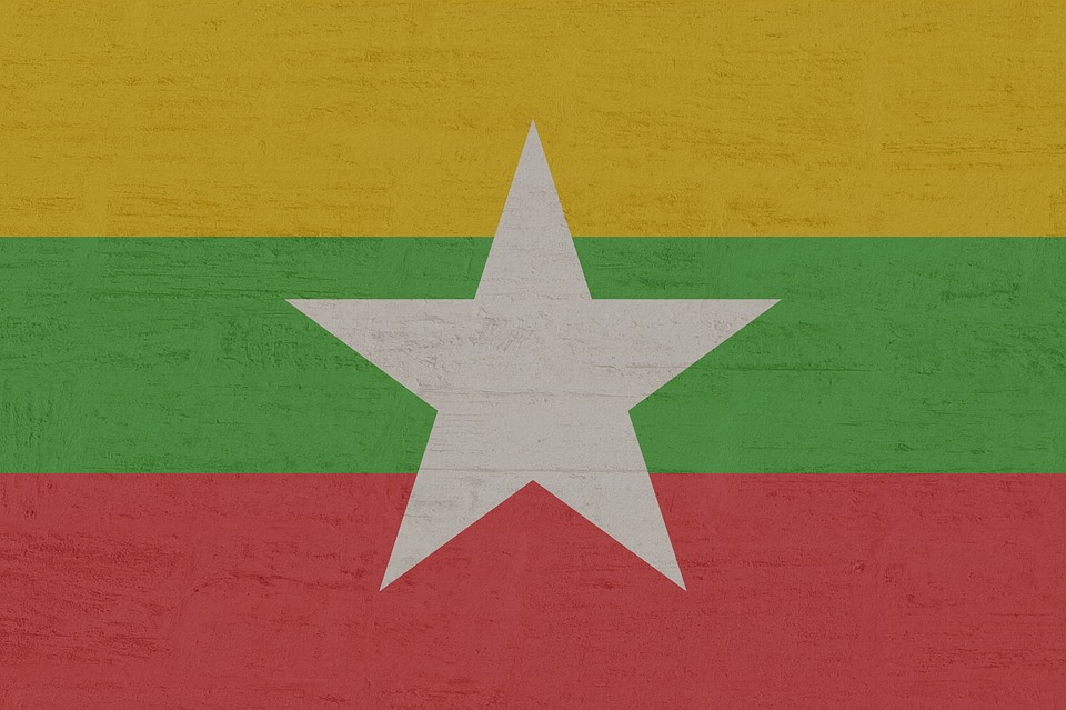 Flag of Myanmar (photo credit: pixabay) Flag of Myanmar (photo credit: pixabay)