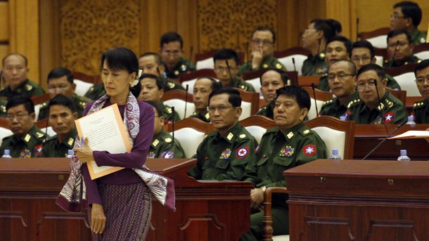The proposed changes will not lift the ban on Aung San Syu Kyi's eligibility to be president, and retain a strong role for the military in politics. (photo credit: Irrawaddy) The proposed changes will not lift the ban on Aung San Syu Kyi's eligibility to be president, and retain a strong role for the military in politics. (photo credit: Irrawaddy)