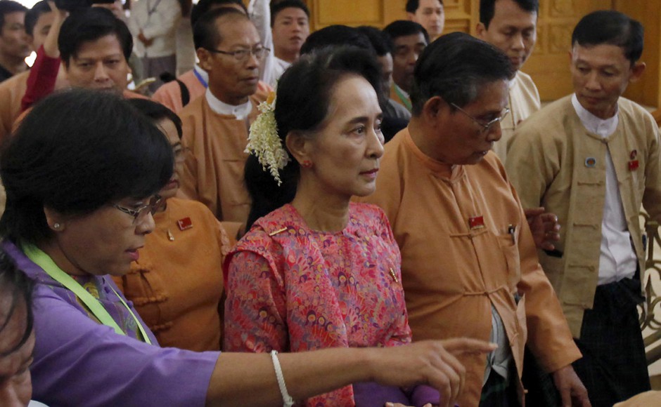 Aung San Suu Kyi: Leader of the NLD (photo credit: AP)