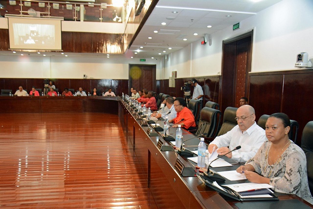 Members of the current Seychelles National Assembly (photo credit: Patrick Joubert/Seychelles News Agency) 