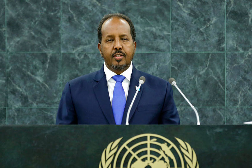 President Hassan Sheikh Mohamud (photo credit: UN)
