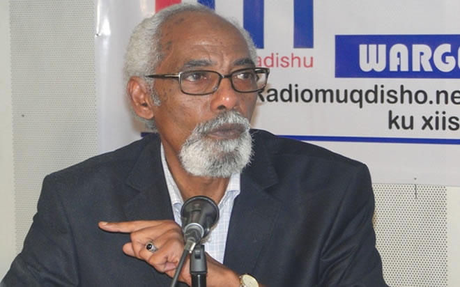 Speaker of the Somali Federal Parliament: Mohamed Osman Jawari. Photo Credit\Hiiraan.com