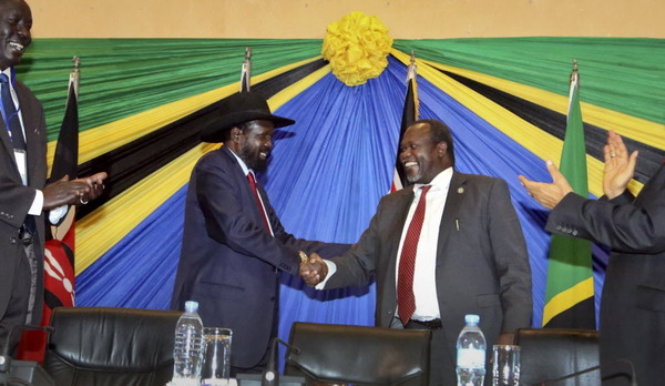 South Sudan president Salva Kiir and rebel leader Riek Machar South Sudan president Salva Kiir (left) and rebel leader Riek Machar (photo credit: AP)