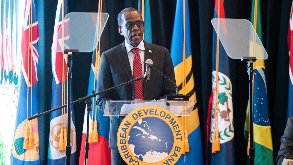Saint Lucian Prime Minister Philip J. Pierre (photo credit: CDB via The Loop)
