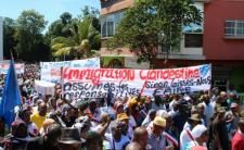 Anti-immigration protest in Mayotte (photo credit: Ornella Lamberti)