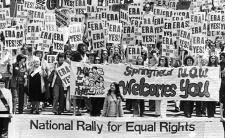 People march on the Capitol Building in Springfield to urge approval of ERA in 1978 (photo credit: AP) People march on the Capitol Building in Springfield to urge approval of ERA in 1978 (photo credit: AP)