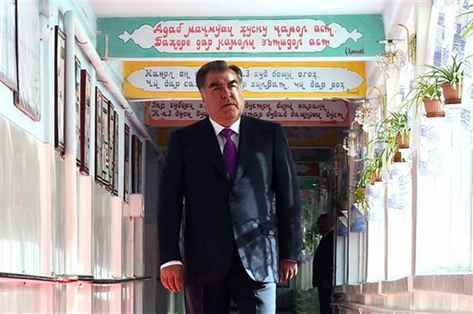 Tajik President Emomali Rakhmon (photo credit: Tajikistan Presidential Press Service) Tajik President Emomali Rakhmon (photo credit: Tajikistan Presidential Press Service)