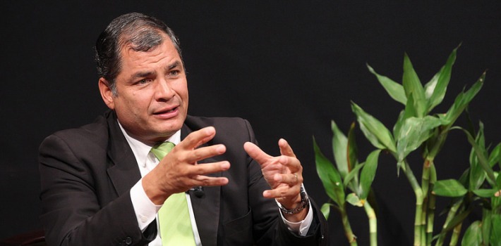Seven years after enacting a new Constitution, Rafael Correa seeks a new reform to solidify his autocratic rule. (photo credit: Ecuavisa)